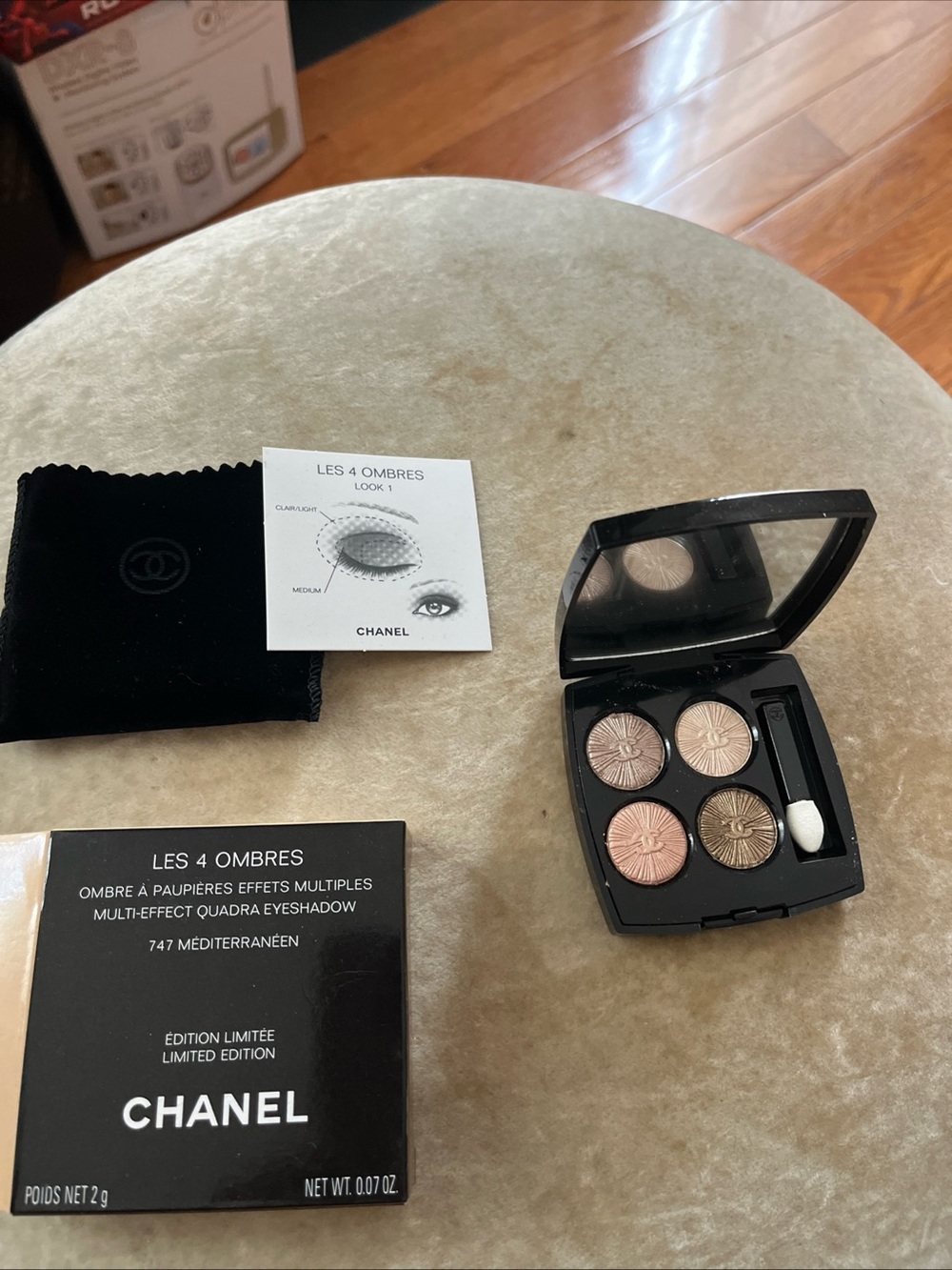 CHANEL limited edition Les 4 Ombres Quad Eyeshadow Champagne, Rose Gold Bronze,